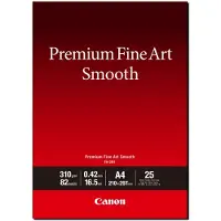 Canon Premium Fine Art Smooth FA-SM2 - Lisse - 16,5 millièmes de pouce - A3 Plus (330,2 x 482,6 mm) - 310 g/m² - 82 lbs - 25 feuille(s) papier photo