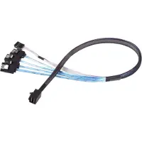 Silverstone SST-CPS05 Câble Mini-SAS vers SATA 7 broches (50 cm, Mini-SAS)