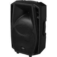 IMG Stage Line Boîte de sonorisation active 10Z, 300 W, BT, MP3, USB + SD (Actif, 1x 150 W), Haut-parleur PA, Noir