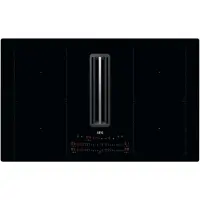 AEG - CCE84751CB - Table de cuisson à induction encastrable avec hotte aspirante intégrée - chaleur tournante
