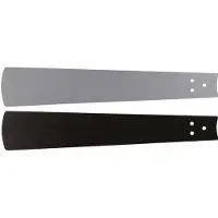 CasaFan Jeu de pales de ventilateur de plafond Wenge/laque gris argenté 152 Décor des pales : wengé, gris, Ventilateur : accessoires, Multicolore, Gris