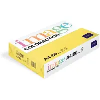 Image Coloraction Papier à copier Image Coloraction A4, jaune canari, 500 feuilles (A4, 500 feuilles, 80 g/m²)