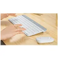 Logitech Mk470 Wireless Keyboard And Mouse English Argenté