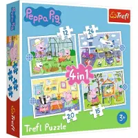 Trefl PUZZLE 4w1 Wspomnienia z Wakacji Peppa Pig 34359