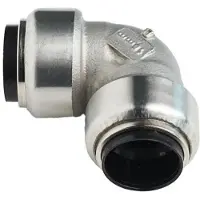 Roth vinkel 90° 15 mm rustfri stål