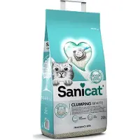 Sanicat Clumping White litière pour chat sans parfum