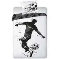 MCU Parure de lit jeune 140x200 ballon stade footballeur