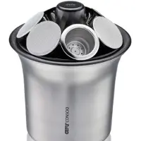 GEFU 12719 Bac de récupération du marc de café CONSCIO Bac de décantation, Machine à café : accessoires, Argent