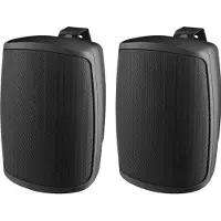 Monacor WALL06T Enceinte murale Public Adress (1 paire), Enceinte encastrable, Noir