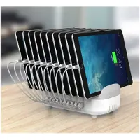 Compulocks 10 Port Usb Chargind Docking Station Argenté