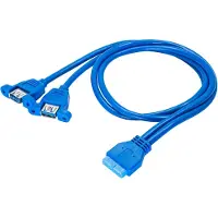 Akyga Adaptateur goldpin ATX vers 2xUSB 3.0 AK-CA-62