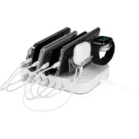 Deltaco Station de recharge USB , 4xUSB-A, 2xUSB-C, 50W - Blanc