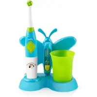 Eta | Toothbrush with water cup and holder | Sonetic ETA129490080 | Battery operated | For kids | Number of brush heads included 2 | Number of teeth brushing modes 2 | Blue