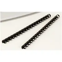 Fellowes Dos de reliure en plastique A4 100 pièces - 8 mm, noir, Relieuse : accessoires, Noir