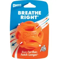 Chuckit! CHUCKIT BREATHE RIGHT Balle ramasser Openwork 7 5 cm de diamètre Taille L Orange (Jouet à mâcher pour chiens)