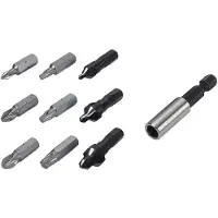 Wolfcraft 1 kit de vissage bois 10 pcs. (Cruciforme Pozidriv PZ)