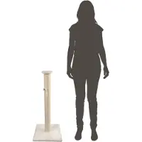 Dogman Colonne griffoir Sally (90 cm, Blanc)