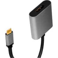 Logilink Câble adaptateur USB-C - DisplayPort noir/gris