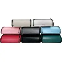 King Hoff Boîte à pain de taille compacte (36cm), Stockage du pain, Rouge, Pink