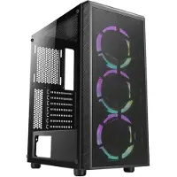 Azza Prime Gaming Case 3x A-RGB fan (ATX, mATX, Mini-ITX), Boîtier PC, Noir