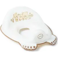 Tega Baby Réducteur de toilettes antidérapant pour bébé, Ourson - Perle (MS-016-118)