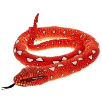 Beppe Peluche serpent rouge 180 cm