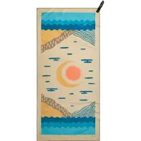 PackTowl - Serviette en microfibres - Personal Balance Print - Taille L - Beige