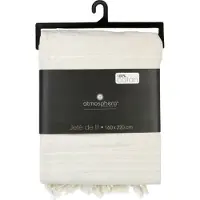 Atmosphera Couvre Lit Coton Blanc 160 X 220