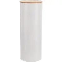 Orion Récipient de cuisine Récipient de conservation Boîte à provisions en métal blanc avec joint en silicone pour spaghetti WHITELINE 28,5 cm