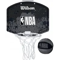 Wilson Mini panier de basket NBA Team - NBA Noir/Gris