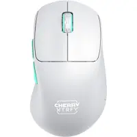 XTRFY M64 - Souris - ergonomique - optique - 5 boutons - sans fil - 2,4 GHz - récepteur sans fil (USB) - noir (CX-M64W-WHITE)