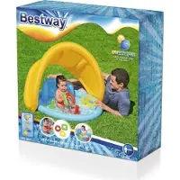 Bestway Lil' SeaShapes Pataugeoire avec pare-soleil - 115 x 89 x 76 cm