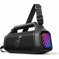 Soundcore Enceinte portable Soundcore Boom 2 Plus, 140W, BassUp 2.0, IPX7, Lumières RGB, Batterie externe, Bluetooth 5.3, Noir