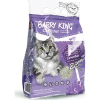 Barry King Litière pour chat à base de bentonite, parfum lavande, 5 L (5 l)