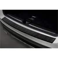 Avisa Protection de pare-chocs arrière en acier inoxydable noir mat, compatible avec la Mercedes GLC 5 portes 2015-2019 et FL 2019- « Ribs »