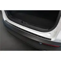 Avisa Protection de pare-chocs arrière en acier inoxydable noir mat, compatible avec la Mazda CX-30 2019- « Ribs »