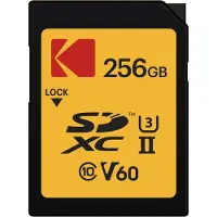 Kodak Carte mémoire SD ULTRA PRO 256 Go - SDXC UHS-II - Video Class V60 / UHS-II U3 / Class10