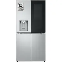 LG InstaView GMG861MBAE, En pose libre, Type américain, Noir, Acier inoxydable, 4 portes, Tactile, LED