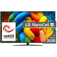 LG NanoCell AI 75NANO81A3A TV 190,5 cm (75") 4K Ultra HD Smart TV Wifi Noir