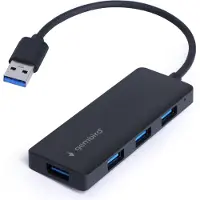 Gembird UHB-U3P4-03 laptop dock/port replicator Wired USB 3.2 Gen 1 (3.1 Gen 1) Type-A Black