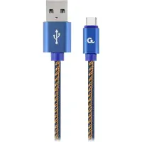 Gembird Premium Typ-C-USB-Kabel, 1 m, blau