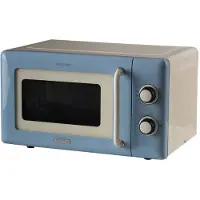 Ariete Vintage Line 3960/05, Plan de travail, Micro-ondes solo, 20 l, 800 W, Bouton rotatif, Bleu clair