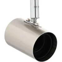 vidaXL Spot de plafond avec spots Nickel 73 x 6,5 x 11,5 cm Métal