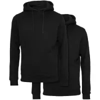 Build Your Brand Heavy Hoodie 2 Units Noir XS Homme