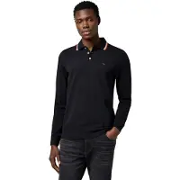Wrangler 112371505 Regular Fit Long Sleeve Polo Noir M Homme