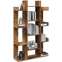 vidaXL Bibliothèque vieux bois 86x25,5x140 cm bois d'ingénierie