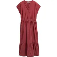 Tom Tailor Solid Volants Sleeveless Dress Rouge 38 Femme