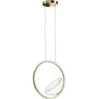Maytoni Lunare LED Suspension, lampe à suspendre 5W laiton blanc chaud (450 lm)