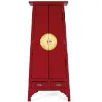 GINER Y COLOMER Armoire Dara en bois de manguier, 180 cm x 60 cm x 35 cm,