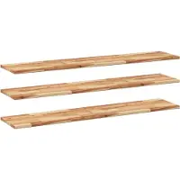 vidaXL Étagères flottantes 3 pcs 160x30x2 cm acacia massif à l'huile